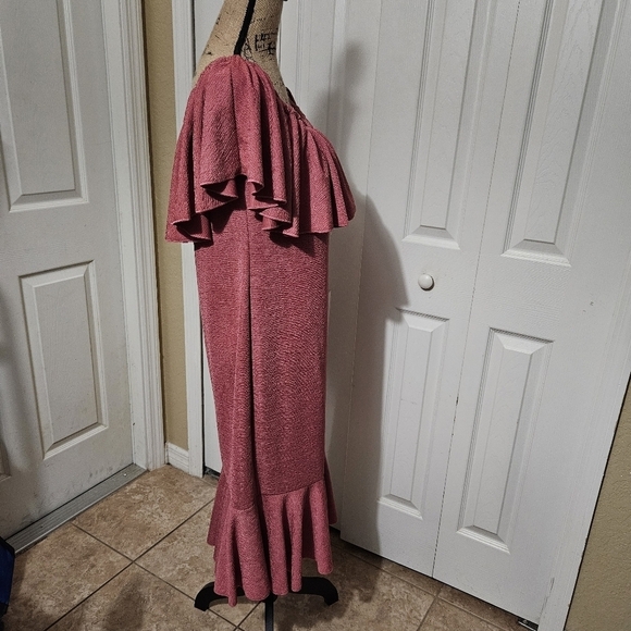 LuLaRoe NWT Cici Mauve Pink Dress Size XL - Picture 5 of 12